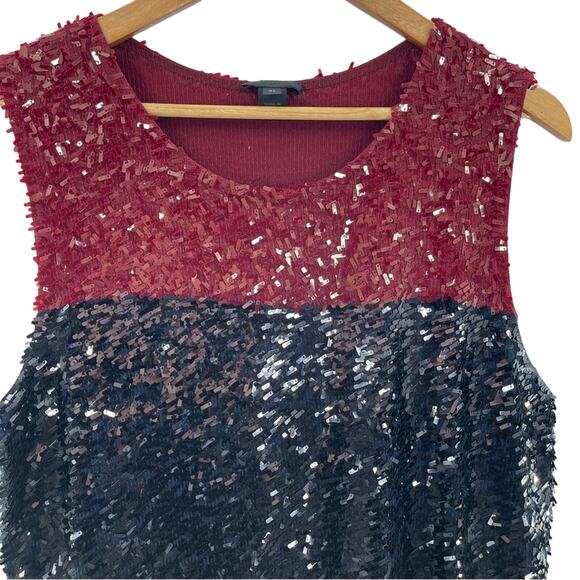 J. Crew Collection Women's Embellished Sequin Sleeveless Shell Top Size XL - Picture 3 of 8